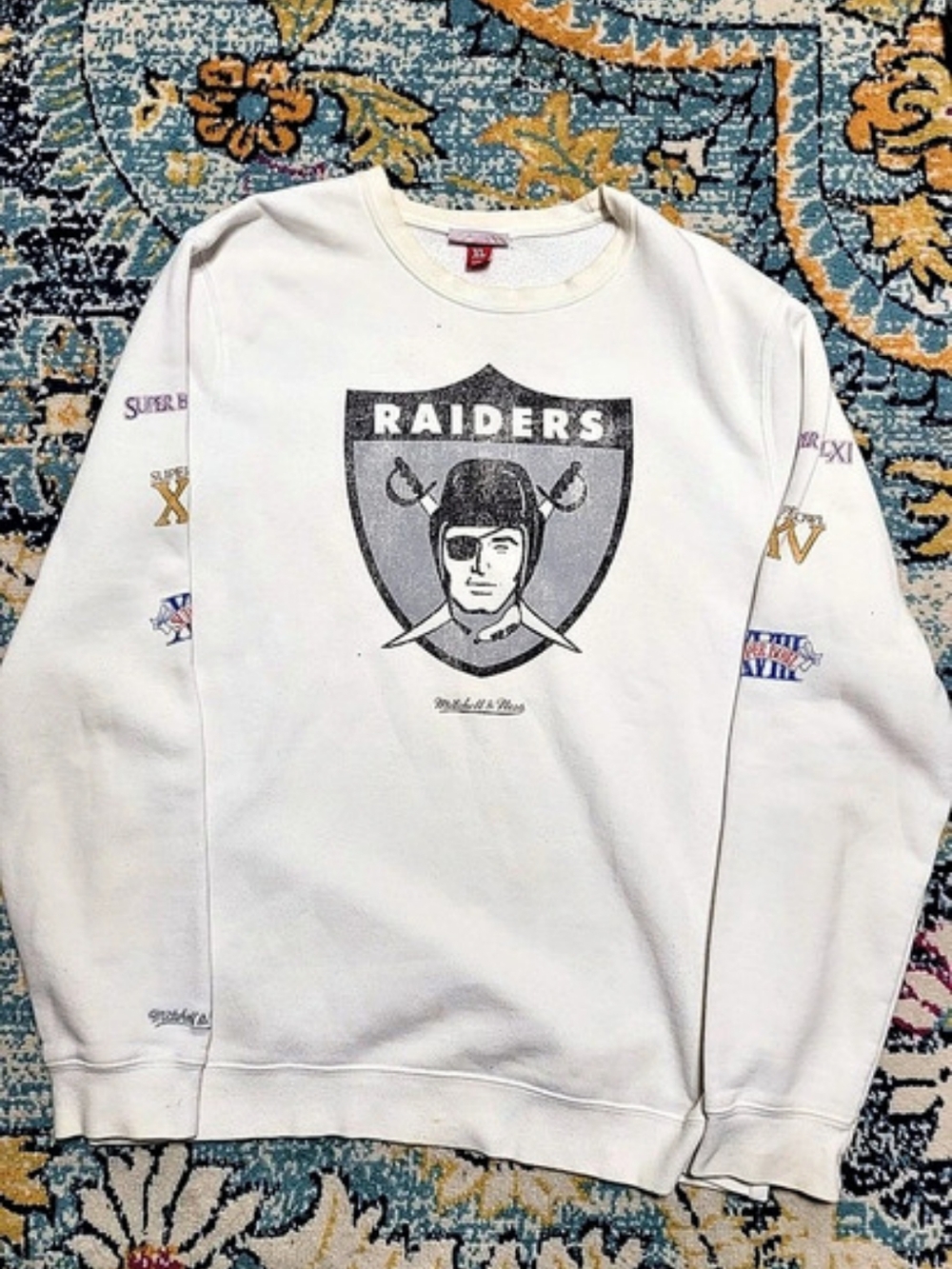 Mitchell & Ness Raiders Super Bowl Sweatshirt XL